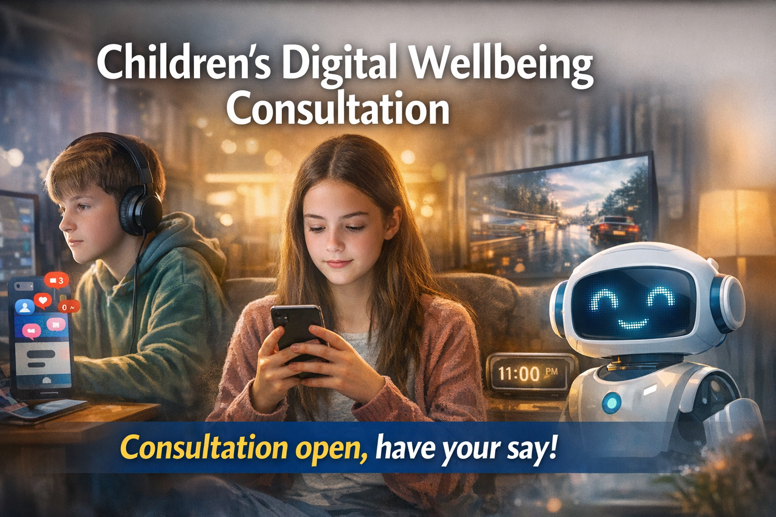 UK government consultation on children's digital wellbeing: social media, gaming and AI chatbots