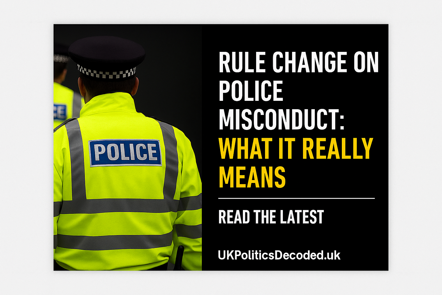 Police misconduct rule change analysis - implications for accountability and public trust