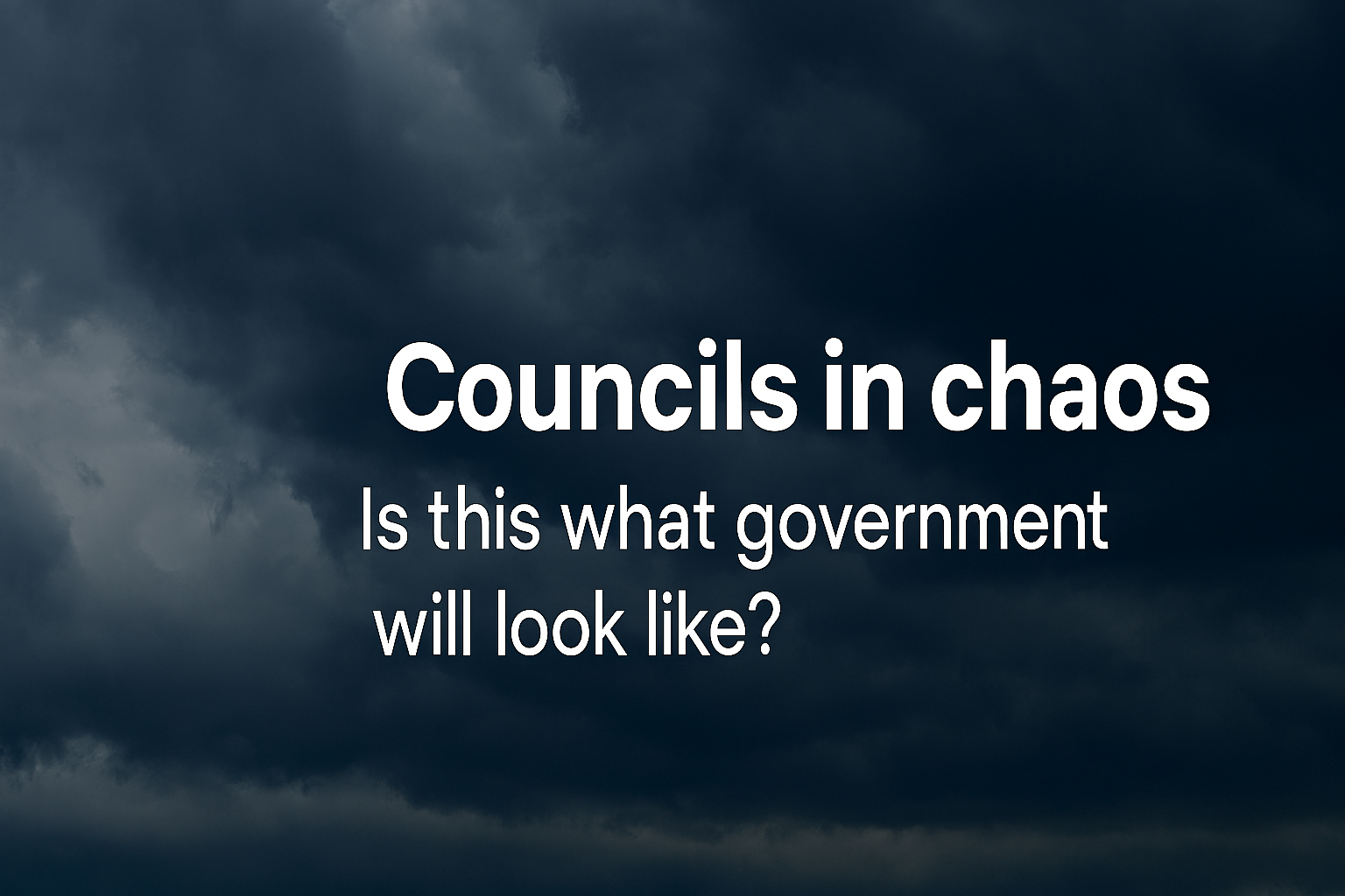 Reform UK councils test case - governance crisis in Kent and Lincolnshire