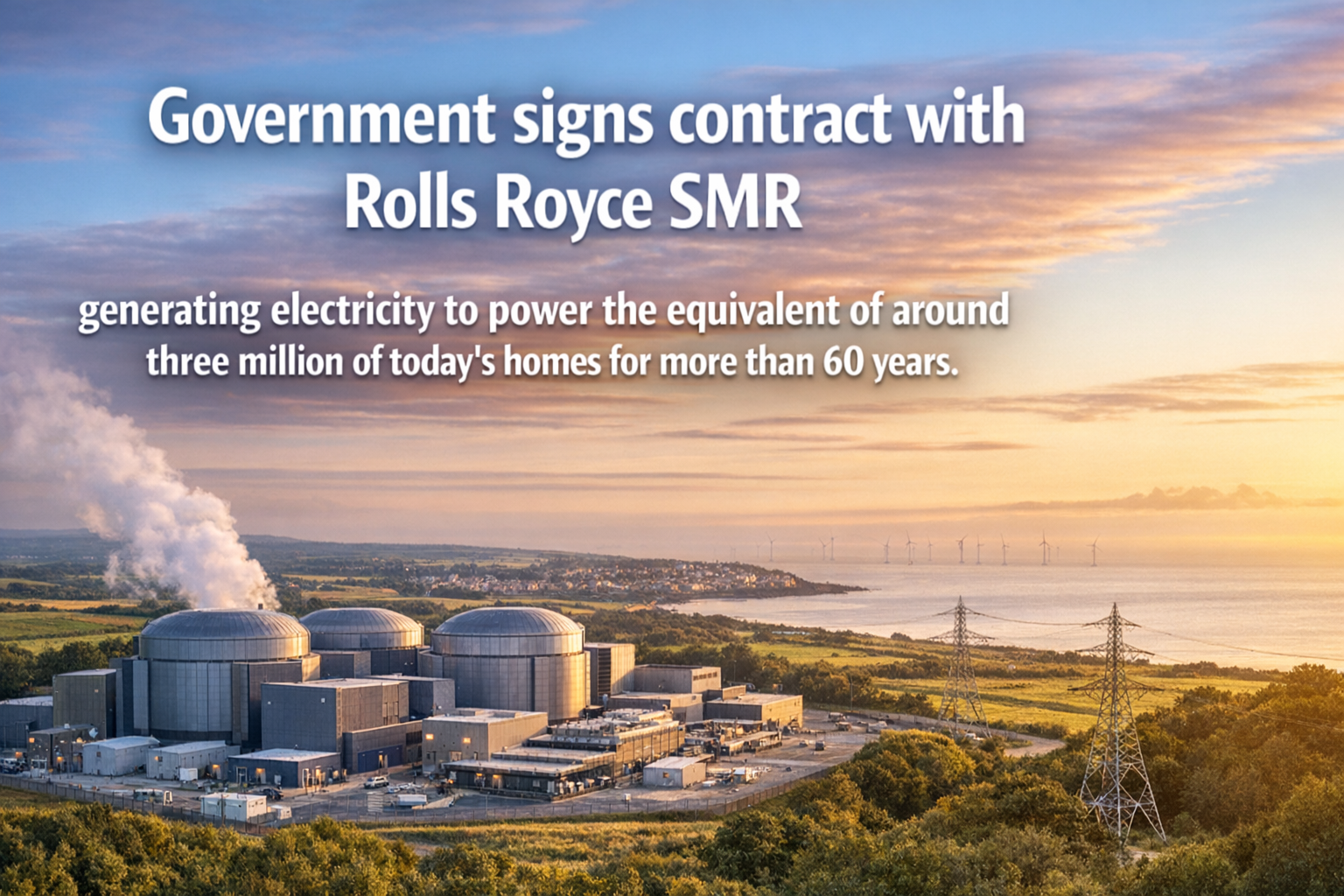 Small modular reactor policy explainer image for UK government contract announcement