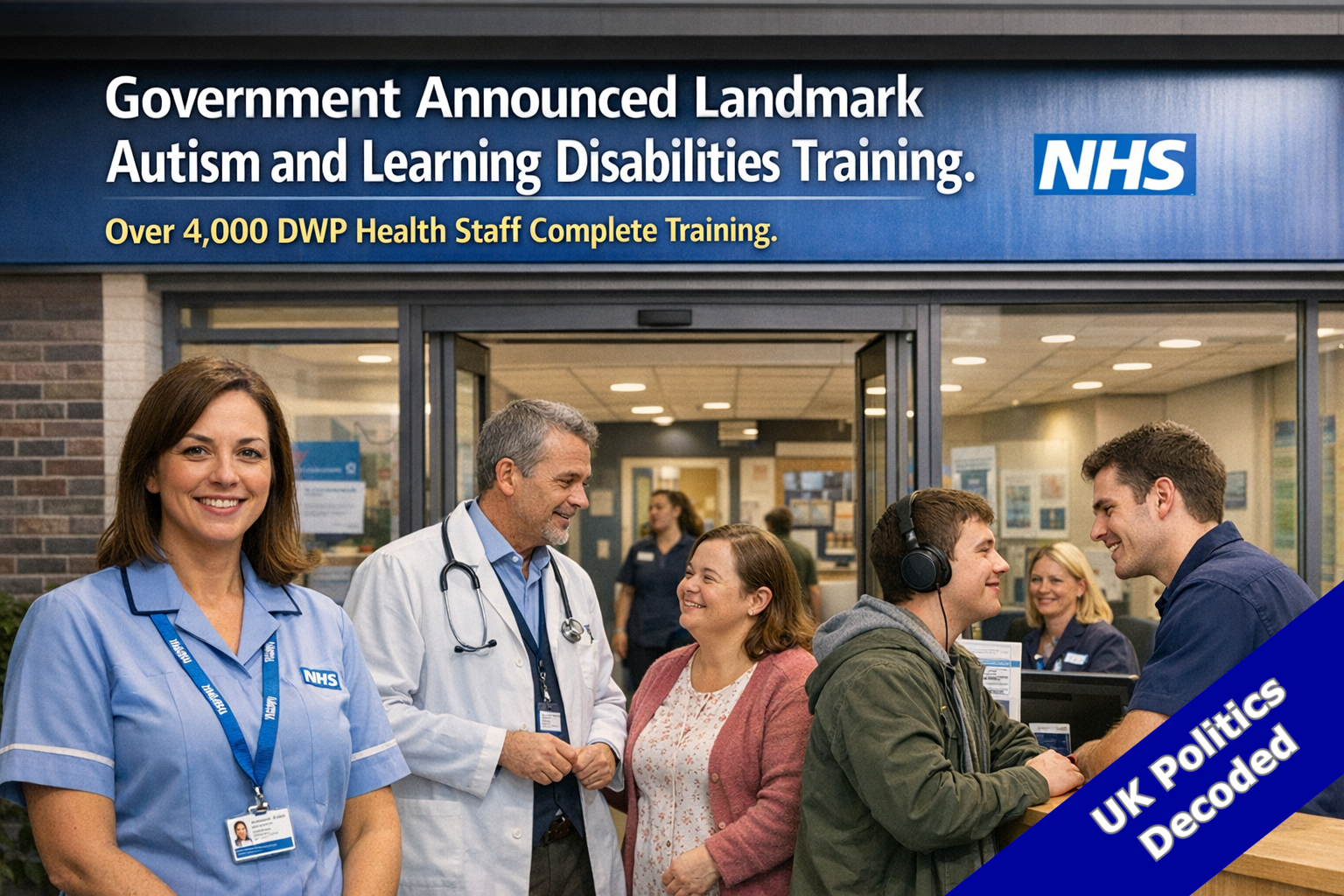 DWP healthcare professionals completing Oliver McGowan autism and learning disabilities training, April 2026