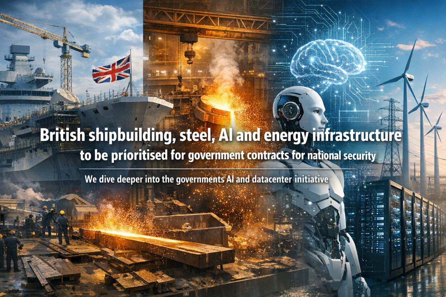 Government announces new procurement rules prioritising British steel, AI, shipbuilding and energy infrastructure for national security contracts, March 2026
