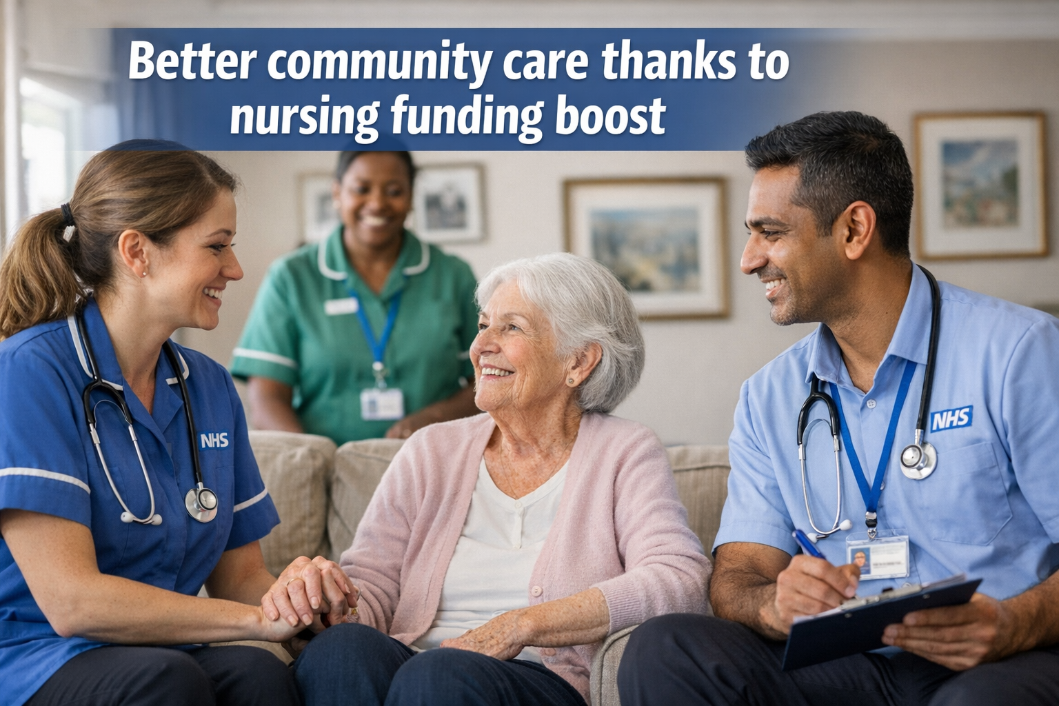 Care home nurse with a resident NHS funded nursing care rate increase April 2026